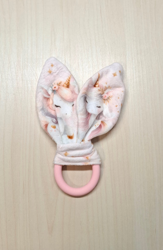 Oreille de lapin Licornes et cornets aquarelle