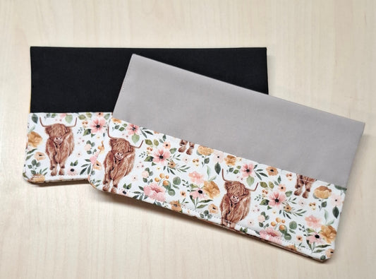 Carnet Vache highland floral