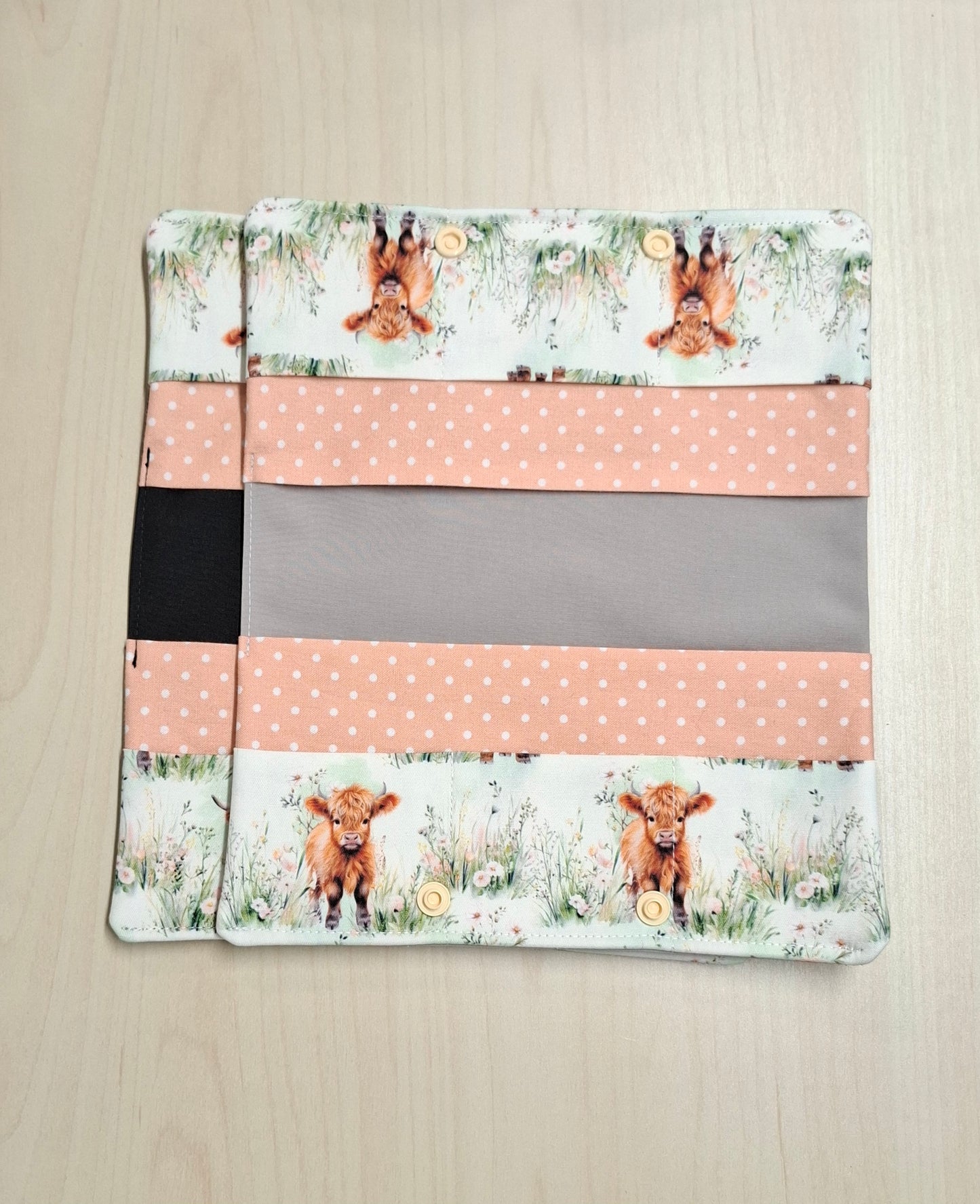 Carnet Vaches highland dans les champs