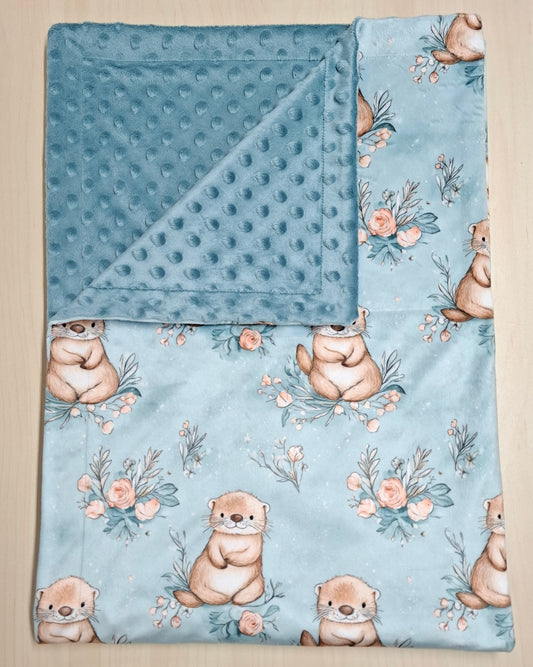 Couverture Loutres floral