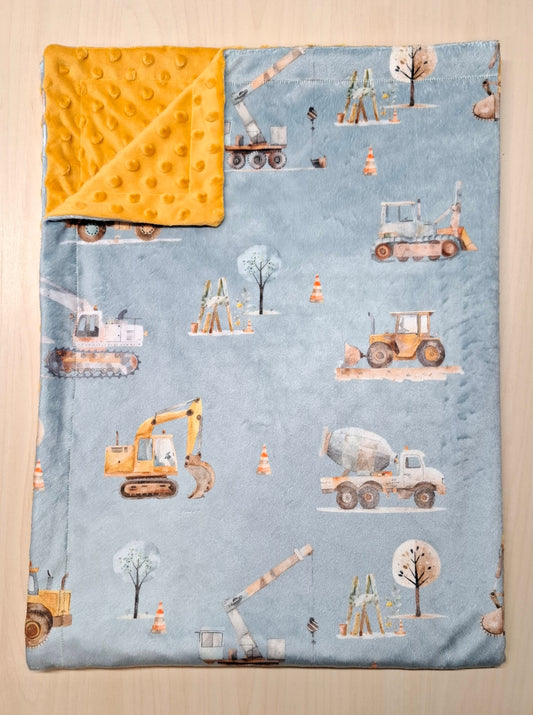 Couverture Camion et tracteur en chantier de construction