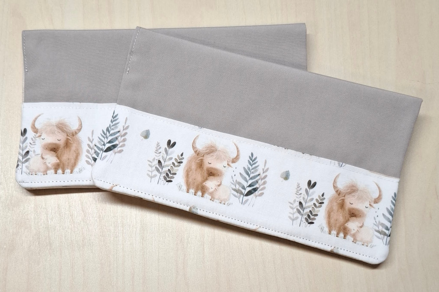 Carnet Maman et bébé vache highland
