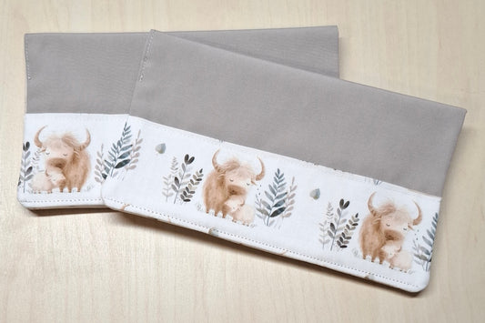 Carnet Maman et bébé vache highland