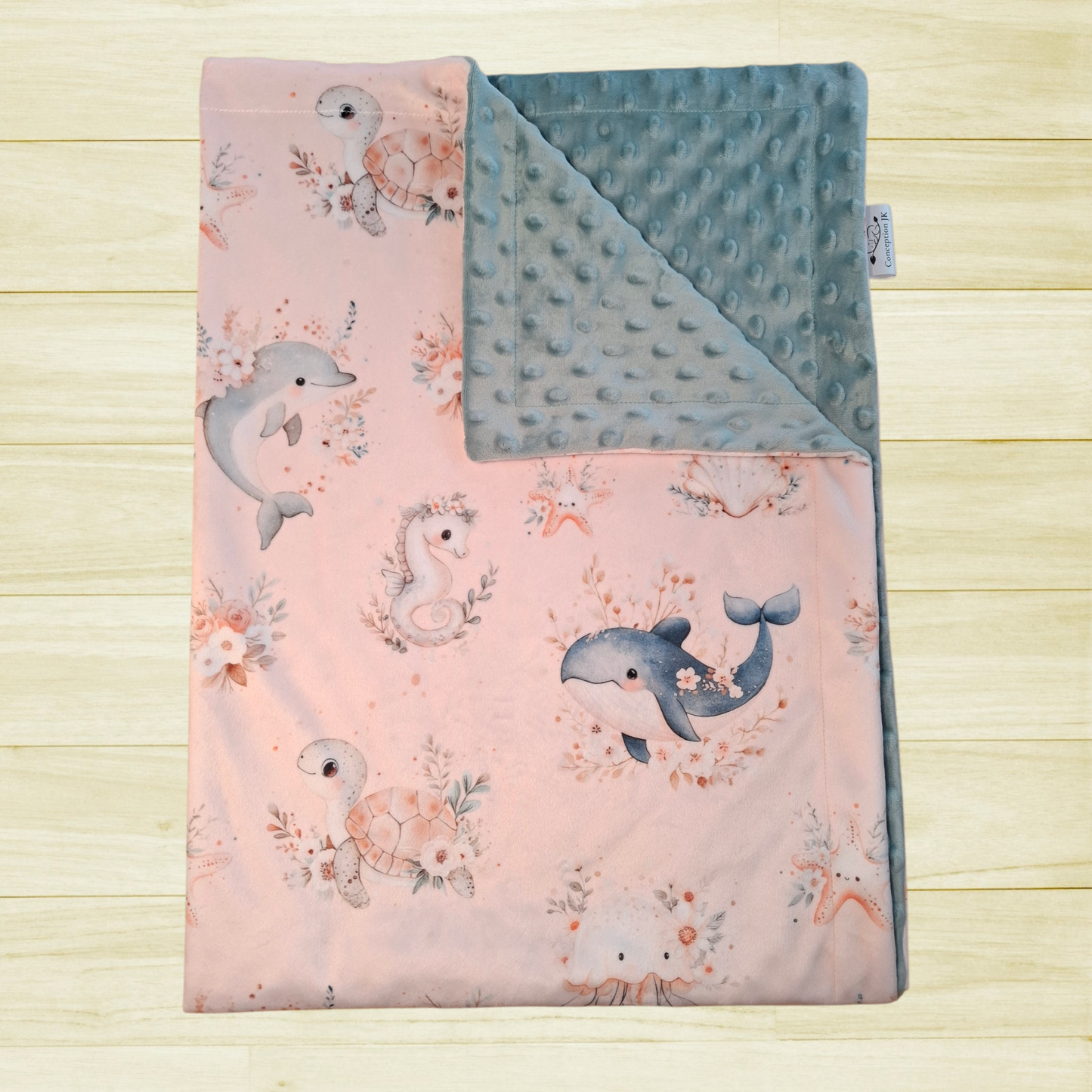 Couverture Océan floral quartz